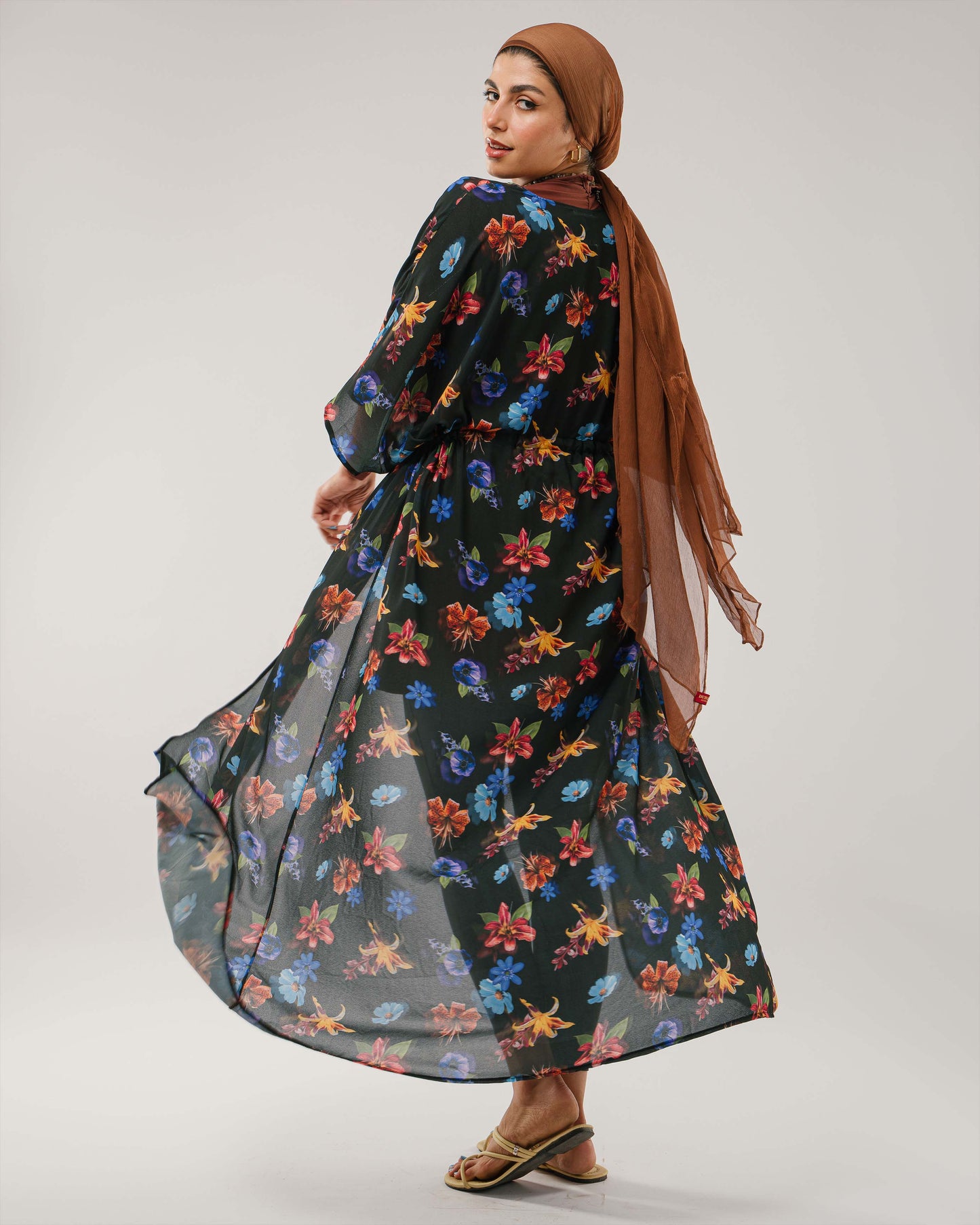 Floral Bloom Black